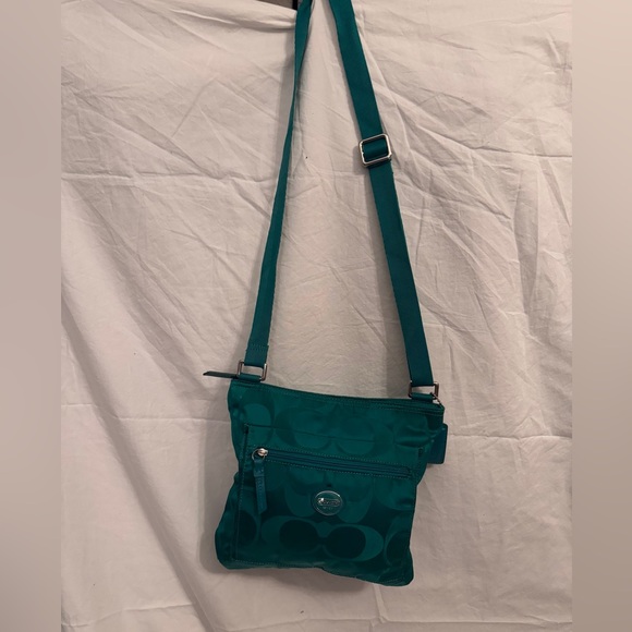 Coach Teal Crossbody Bag - Picture 3 of 12